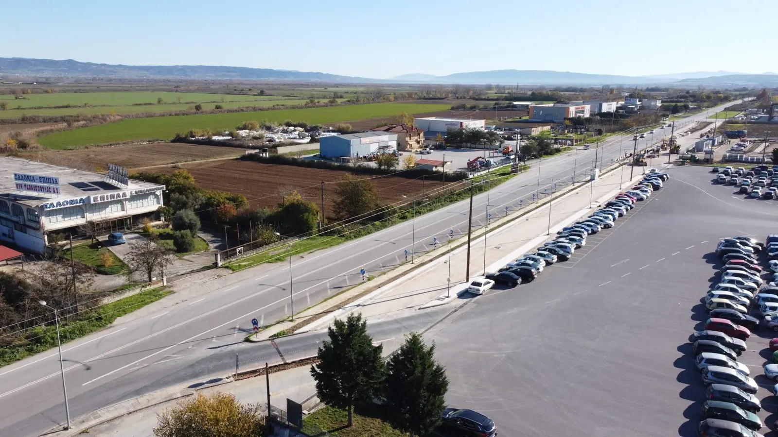 Ο νέος κόμβος στο Καβαλλάρι με ασφαλτόστρωση και διαγράμμιση